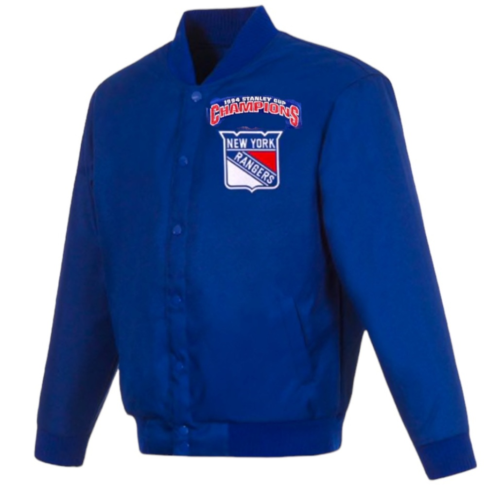 NHL Rangers 1994 Stanley Cup Champs Embroidered Full Back Patch Starter Jacket